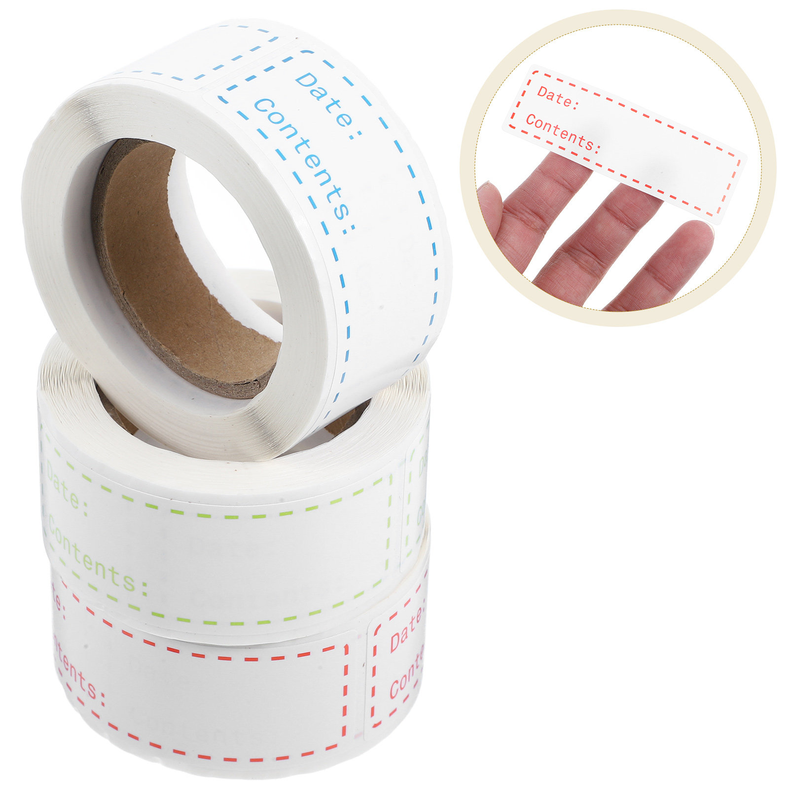 Food Storage Labels - 3 Rolls Removable Food Storage Labels