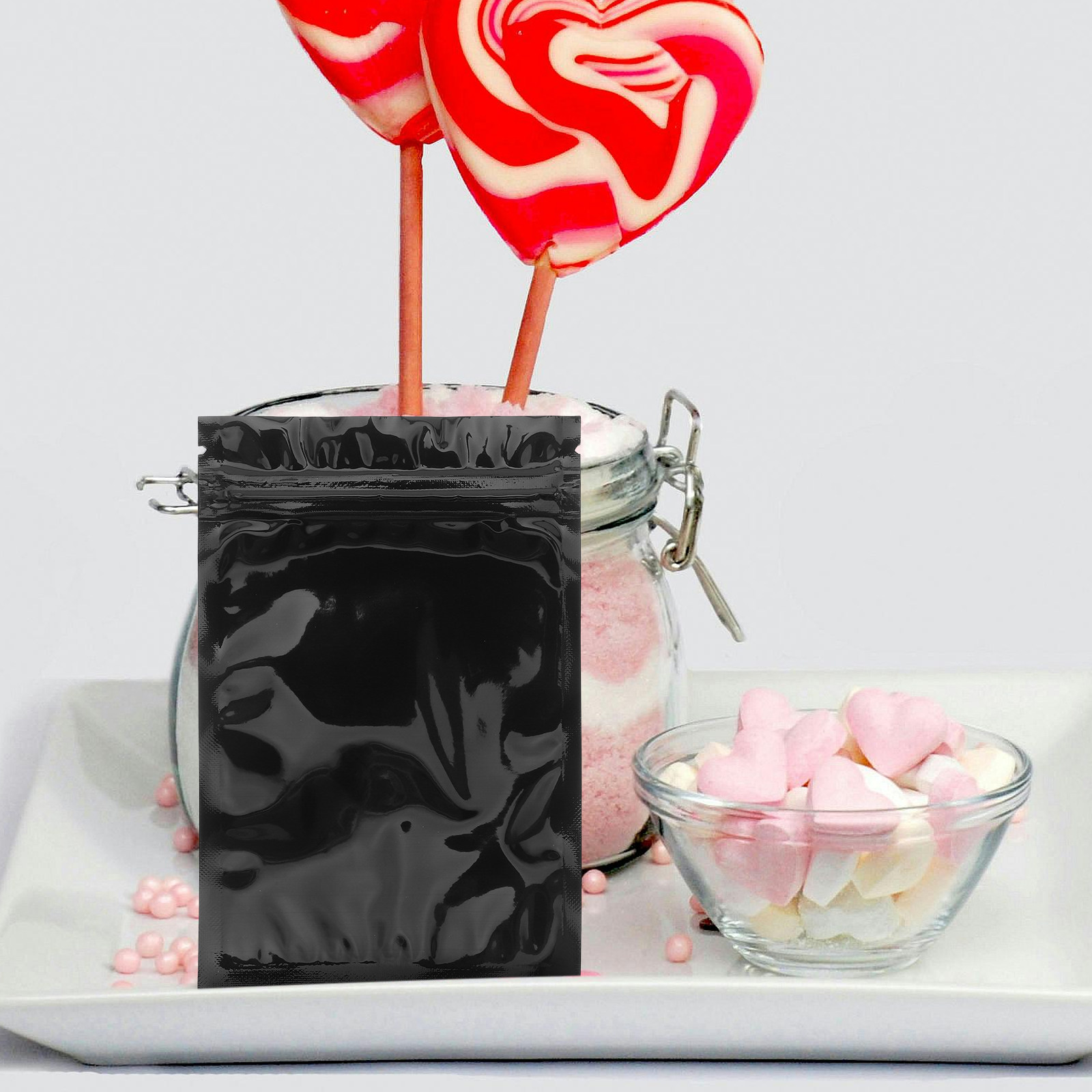 100pcs Aluminum Foil Resealabl - Food Storage Bag ulasan dan harga