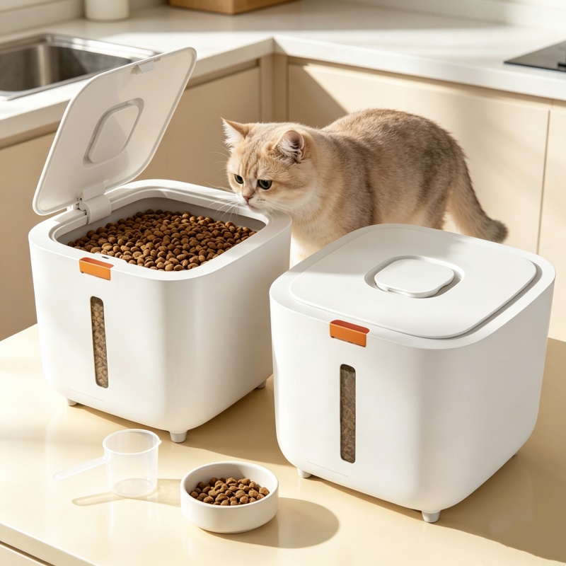 5/7KG Pet Food Storage Box, Se - Food Storage With Dividers ulasan dan harga