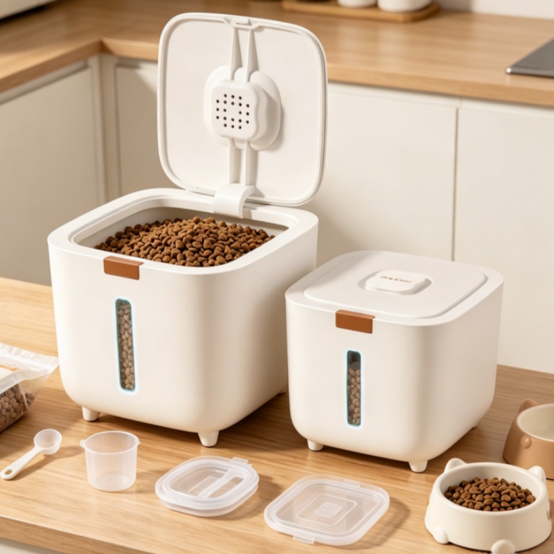 5/7KG Pet Food Storage Box, Se - Food Storage With Dividers ulasan dan harga