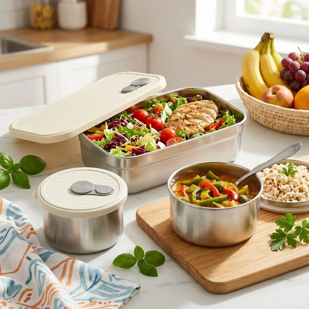 304 Stainless Steel Lunch Box  - Food Storage Oven Safe ulasan dan harga