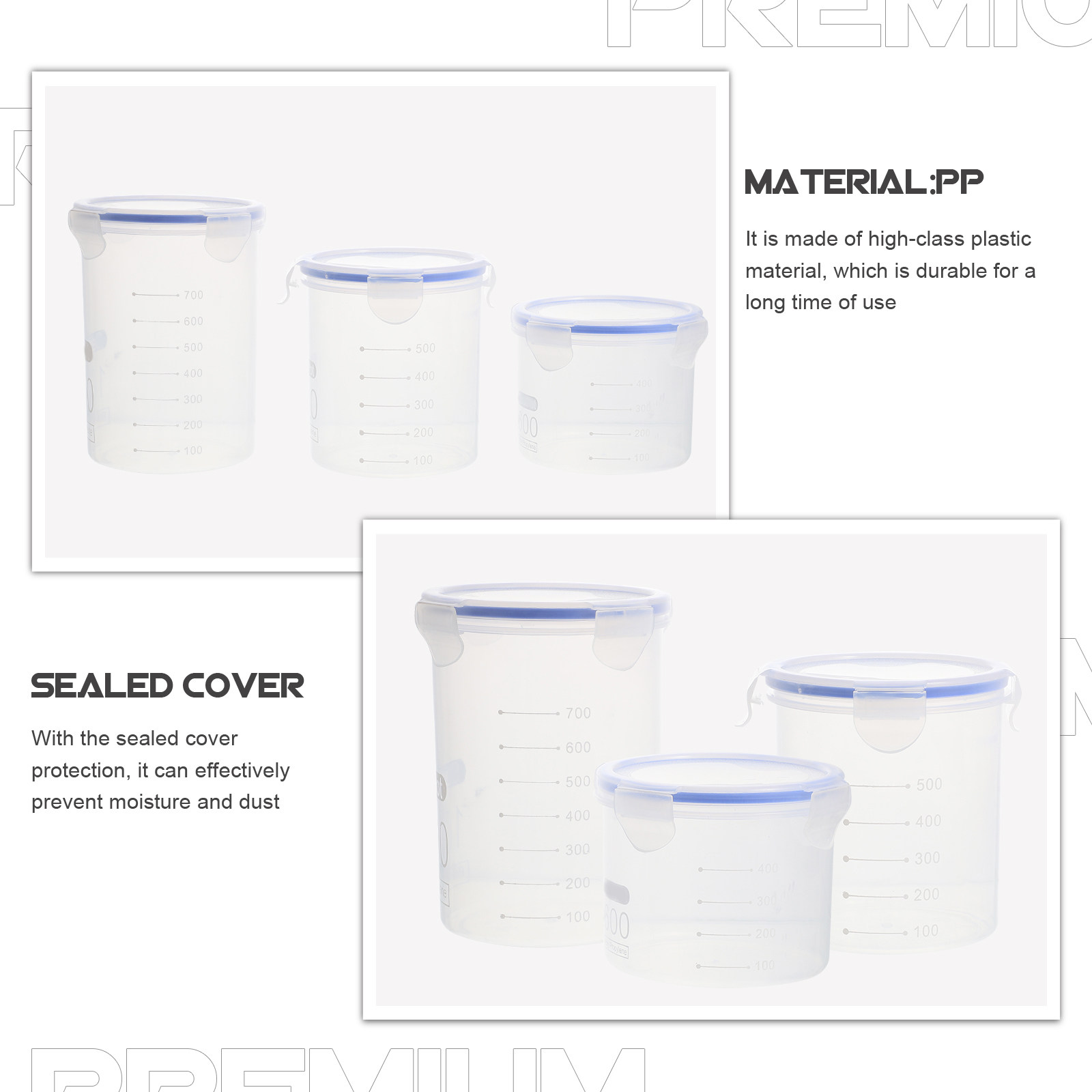 Airtight Food Storage Jars 6 P - Food Storage Containers ulasan dan harga