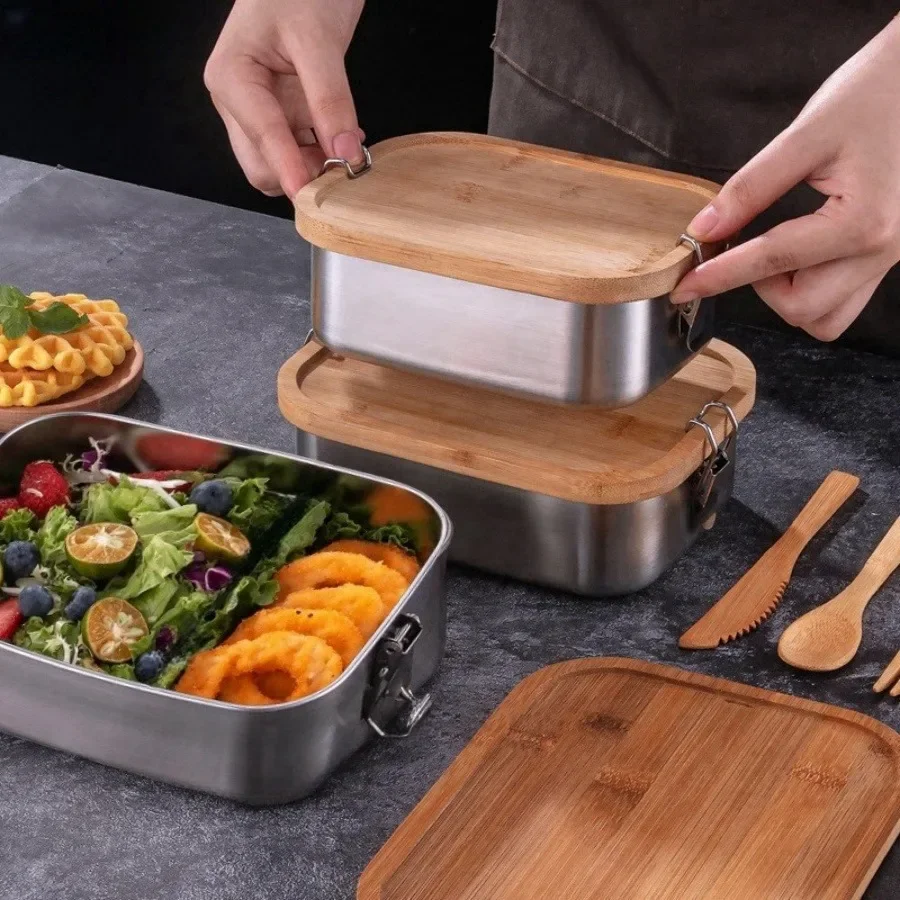 New 304 Stainless Steel Bamboo - Food Storage Oven Safe ulasan dan harga