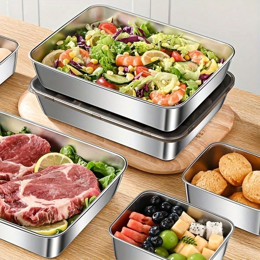 5‑Pack Premium Leak‑Proof Stai - Food Storage Oven Safe ulasan dan harga