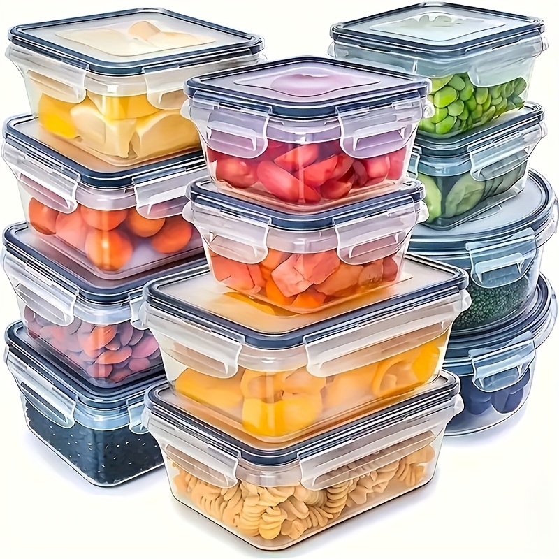 8Pcs Set Includes 4 Containers - Food Storage With Dividers ulasan dan harga