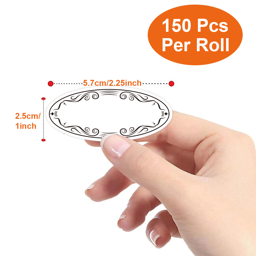 150Pcs Oval Canning Labels for - Food Storage Labels ulasan dan harga
